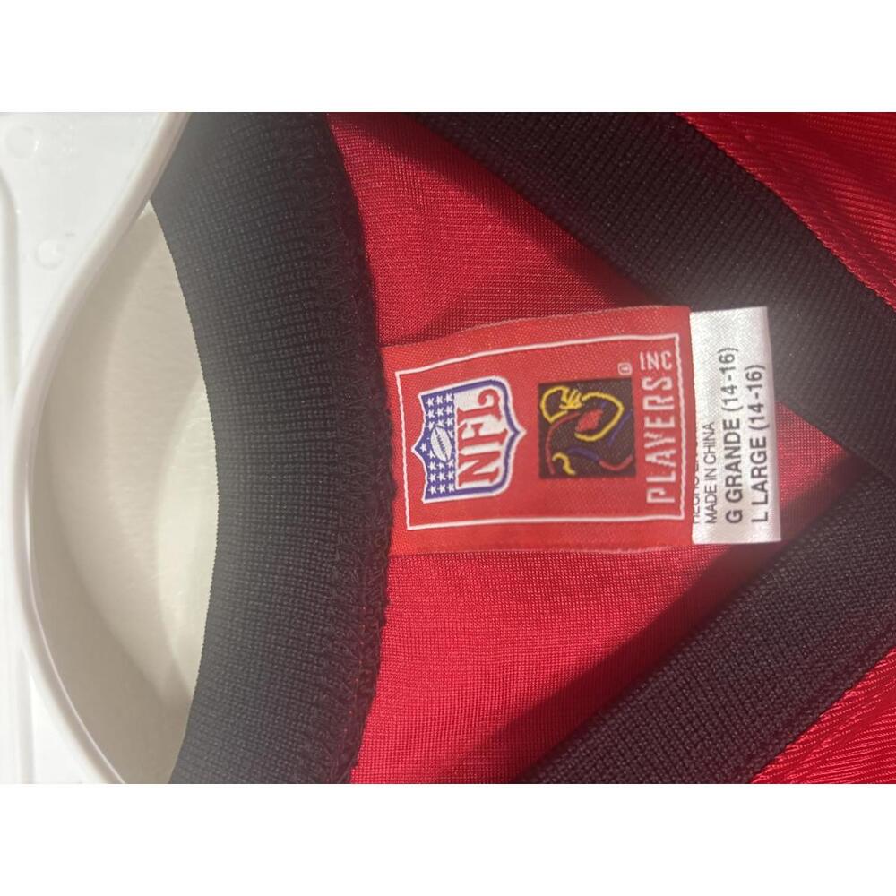 Retro Michael Vick #7 Atlanta Falcons Jersey Youth L Reebok NFL Red Throwback - Picture 5 of 6
